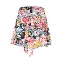 ZARA 女士绑带半截短裙