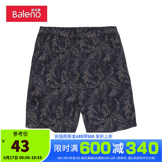 Baleno 班尼路 男士五分短裤 88010026 藏青 M