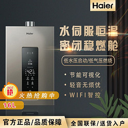 Haier 海尔 JSQ31-16KL3U1 水伺服恒温强排式燃气热水器16升新品