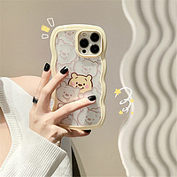 BERNARDAUD 柏图 魔镜小熊适用苹果13promax苹果12手机壳iPhone11卡通xs透明xr女