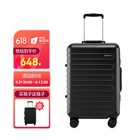 Diplomat 外交官 时尚铝框拉杆箱万向轮行李箱旅行箱TC-9202 黑色 20英寸