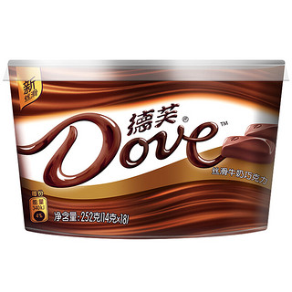 Dove 德芙 丝滑牛奶巧克力 252g*800箱