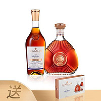 cdf会员购：CAMUS 卡慕 干邑白兰地组合（布特妮XO家族珍藏干邑700ml+布特妮VSOP干邑1000ml）+赠酒板礼盒（同款XO 50ml+VSOP 50ml）