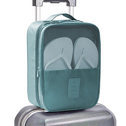 川诺 鞋包 3303 可套拉杆箱手提式旅行鞋盒便携鞋子整理收纳袋 韩国蓝