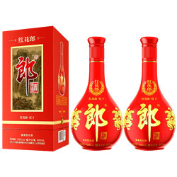 LANGJIU 郎酒 红花郎10红十第四代 53度酱香型白酒 500ml *2瓶 双瓶装