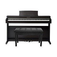 KAWAI KDP系列 KDP110 电钢琴 88键全配重 黑色 官方标配+双人琴凳礼包