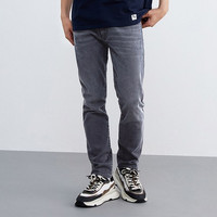 Wrangler 威格 812黑灰色修身中腰牛仔裤 WMB002846101049A01676