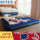 INTEX 线拉款家用充气床垫 户外气垫床（赠手动泵1个、充气枕2个）露营折叠床 户外地垫防潮垫午睡双人躺椅