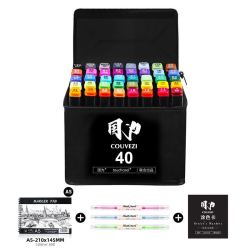 couvezi 国为 touchcoo双头马克笔 40色