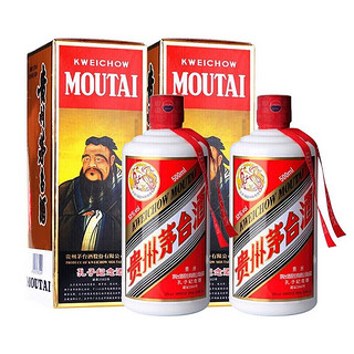 MOUTAI 茅台 孔子纪念酒  酱香型白酒 53度 500ml*2瓶 双瓶装