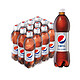 PLUS会员：pepsi 百事 可乐 Pepsi 轻怡 无糖零卡 碳酸饮料 500ml*12瓶
