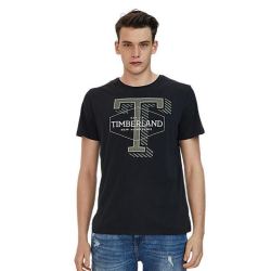 Timberland 添柏岚 男子运动T恤 A1W4E-001 黑色 L