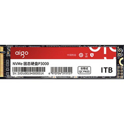 aigo 爱国者 P3000 高性能版 NVMe M.2 固态硬盘 1TB