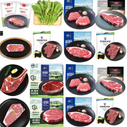 4折牛排促销组合！（战斧30元/片，谷饲眼肉11.3元/片，农夫好牛22元/份，嫩肩19.9元/件，儿童菲力32元/份，西冷28元/份）