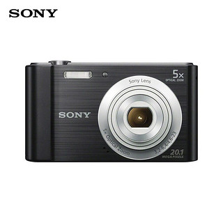 SONY 索尼 DSC-W830/W810/W800 便携数码相机/照相机/卡片机 高清摄像家用拍照 W800-黑色 官方标配