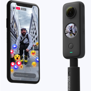 Insta360 影石 ONE X2 平面全景二合一运动相机 摩托骑行礼盒