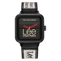 Lee 手表方形运动新品复古vintage创意潮流男女款中性手表 黑色