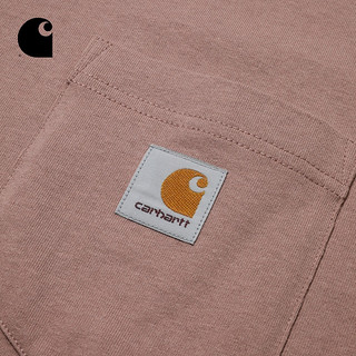 Carhartt WIP男装春夏经典LOGO标签口袋潮流短袖T恤171068F XL RDX/红色