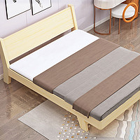 MEIZIZI 美滋滋 现代简约实木床1.5米1.8米主卧双人大床出租房单人木板床