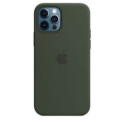 Apple 苹果 原装iPhone12/12Pro手机壳MagSafe磁吸保护壳6.1英寸硅胶保护套 深绿色