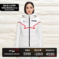 DESCENTE 迪桑特 加拿大速滑队 女子专业滑雪服 D1412SSJ48 白色-WT L (170/88A)