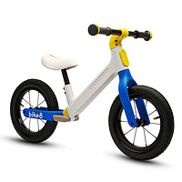 bike8 儿童平衡车宝宝滑步车无脚踏2-3-6岁宝宝滑行避震单车小孩自行车SF1充气轮 奶酪白