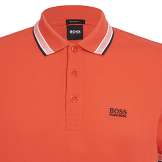 HUGO BOSS 雨果博斯 男士短袖POLO衫 5.0412675E7 红色/黑色 XXL