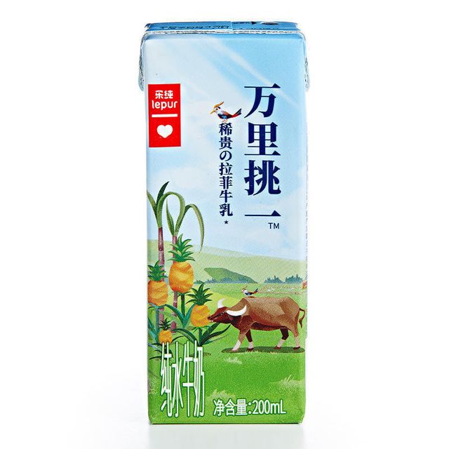 乐纯 万里挑一A2减乳糖牛奶 200ml*12盒 礼盒装