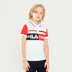 斐乐男童装_fila 斐乐 男中大童(130-165)夏季男童上衣儿童针织短袖