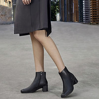 PLUS会员：ecco 爱步 型塑系列 女士跟高跟短靴 290583