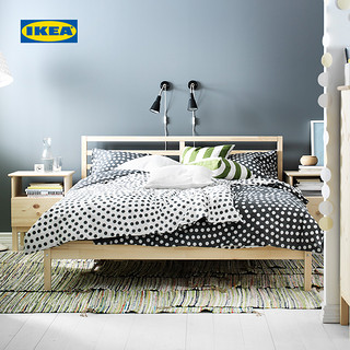 IKEA 宜家 TARVA塔瓦双人床单人床简易实木床架家具1.2米床