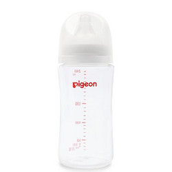 Pigeon 贝亲 自然实感第3代 婴儿玻璃奶瓶 240ml M号