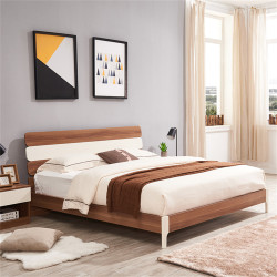 a家家居北欧床简约双人床板式床卧室家具a1001