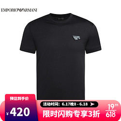 GIORGIO ARMANI 乔治·阿玛尼 阿玛尼EMPORIO ARMANI奢侈品男装EA男士T恤衫 3K1TAP-1JTUZ 黑色
