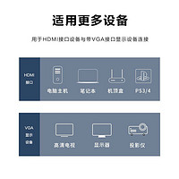 ThinkPad 思考本 联想HDMI转VGA分配器转接头转换器投影仪 4X90Q17287高清视频线显示器 hdmi转vga 一年质保