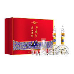 西凤酒 华山论剑10年 52%vol 凤香型白酒 500ml*2瓶 礼盒装