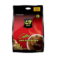 G7 COFFEE 越南中原G7咖啡速溶0蔗糖冰美式黑咖啡200g100杯健身提神
