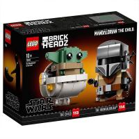 LEGO 乐高 ® BrickHeadz方头仔系列 75317 曼达洛人与尤达宝宝
