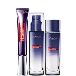 loreal paris 巴黎欧莱雅 紫熨斗全脸眼霜玻色因保湿补水改善细纹女