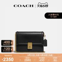 COACH 蔻驰 官方 女士潮流简约单肩斜挎链条包牛皮小包 88342