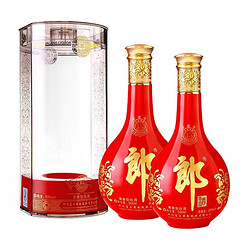 LANGJIU 郎酒 红花郎15 53%vol 酱香型白酒 500ml*2瓶 礼袋装