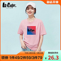 Lee Cooper [优享款 大牌开业 3件仅79]Lee Cooper短袖T恤2022年夏季女款潮流时尚短袖小胖