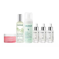 cdf会员购：CAUDALIE 欧缇丽 葡萄精华护肤套装（洁颜慕斯/洗面奶150ml+爽肤水100ml+修护面霜50ml+甄美亮白淡斑精华液30ml*3）