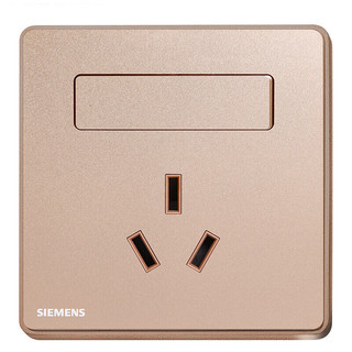 SIEMENS 西门子 arina睿致系列 5UB81933NC04 16A三孔带开关插座 玫瑰金