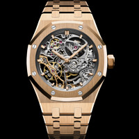 Audemars Piguet 爱彼 皇家橡树系列 双摆轮镂空腕表 Ref. 15467OR.OO.1256OR.01