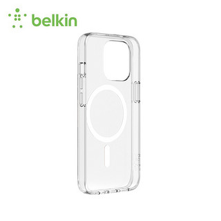 贝尔金(BELKIN) Apple iPhone 13 专用 MagSafe 抗菌磁吸透明手机壳 iPhone手机壳