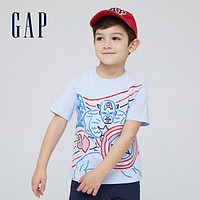 Gap 盖璞 漫威联名 儿童纯棉短袖T恤