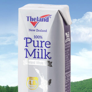 Theland 纽仕兰 4.0g蛋白质 全脂纯牛奶 250ml*6盒