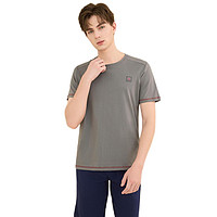 Hodohome 红豆居家 纯棉系列 男士家居服套装 JAJ351C2DHLS05 灰色 3XL