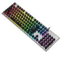 HP 惠普 K500 104键 有线薄膜键盘 黑色/白色 混光